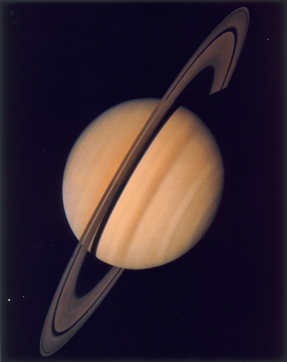 Úplný pohled na Saturn a její prstence, 1980 od Unbekannt