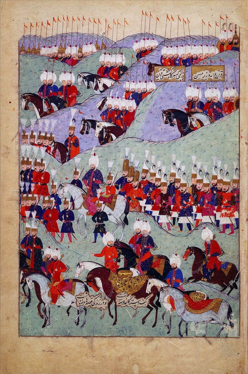Pohřeb sultána Suleymana Velkolepého. Historie sultána Suleymana, 1579 od Unbekannt