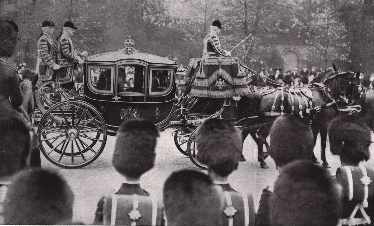 Smuteční průvod krále Edwarda VII, Londýn, 20. května 1910. od Unbekannt