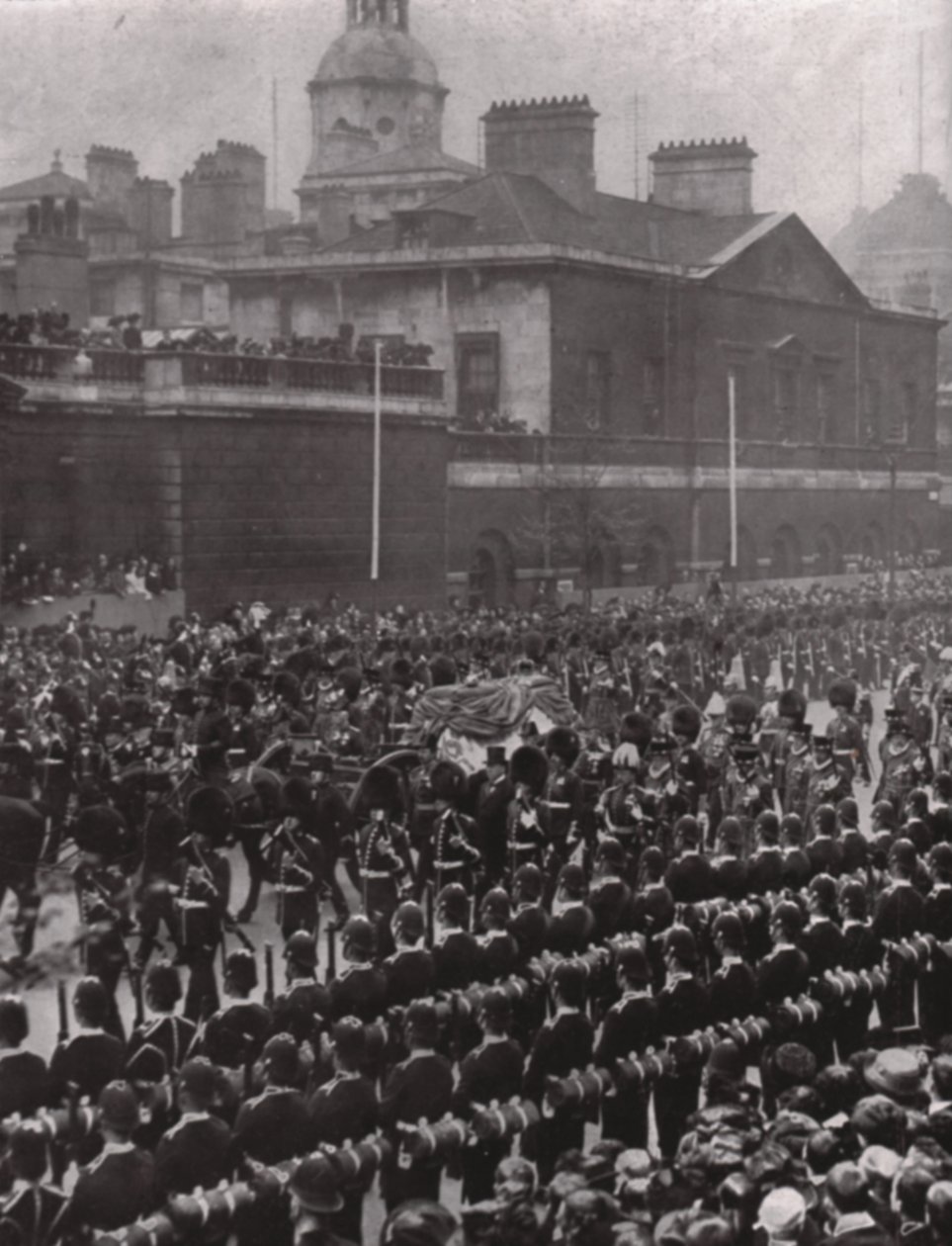 Smuteční průvod krále Edwarda VII., Whitehall, Londýn, 20. května 1910. od Unbekannt