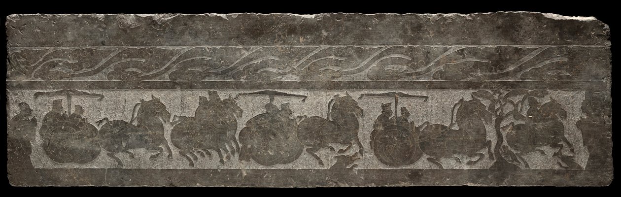 Pohřební reliéf s průvodem vozů, 2. století. od Unbekannt