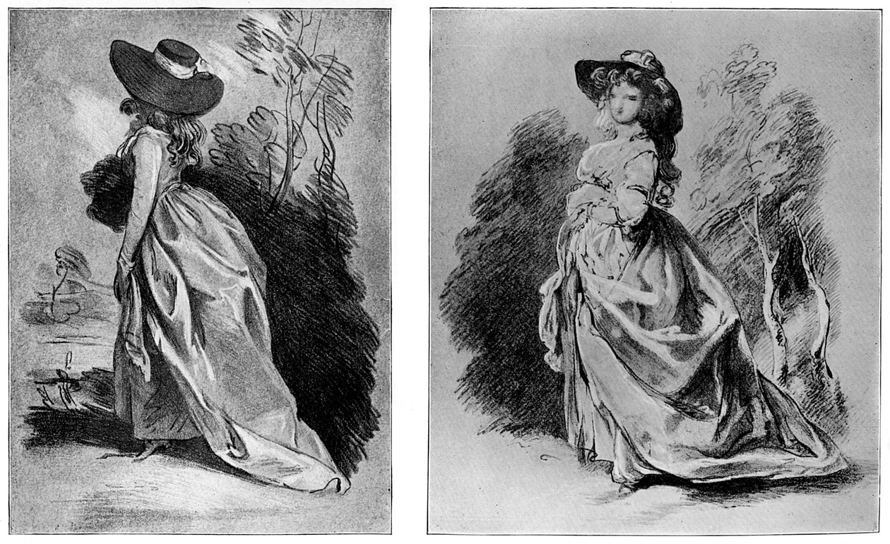 Gainsboroughs studuje pro svůj slavný portrét vévodkyně z Devonshire, c1787 1901 od Unbekannt