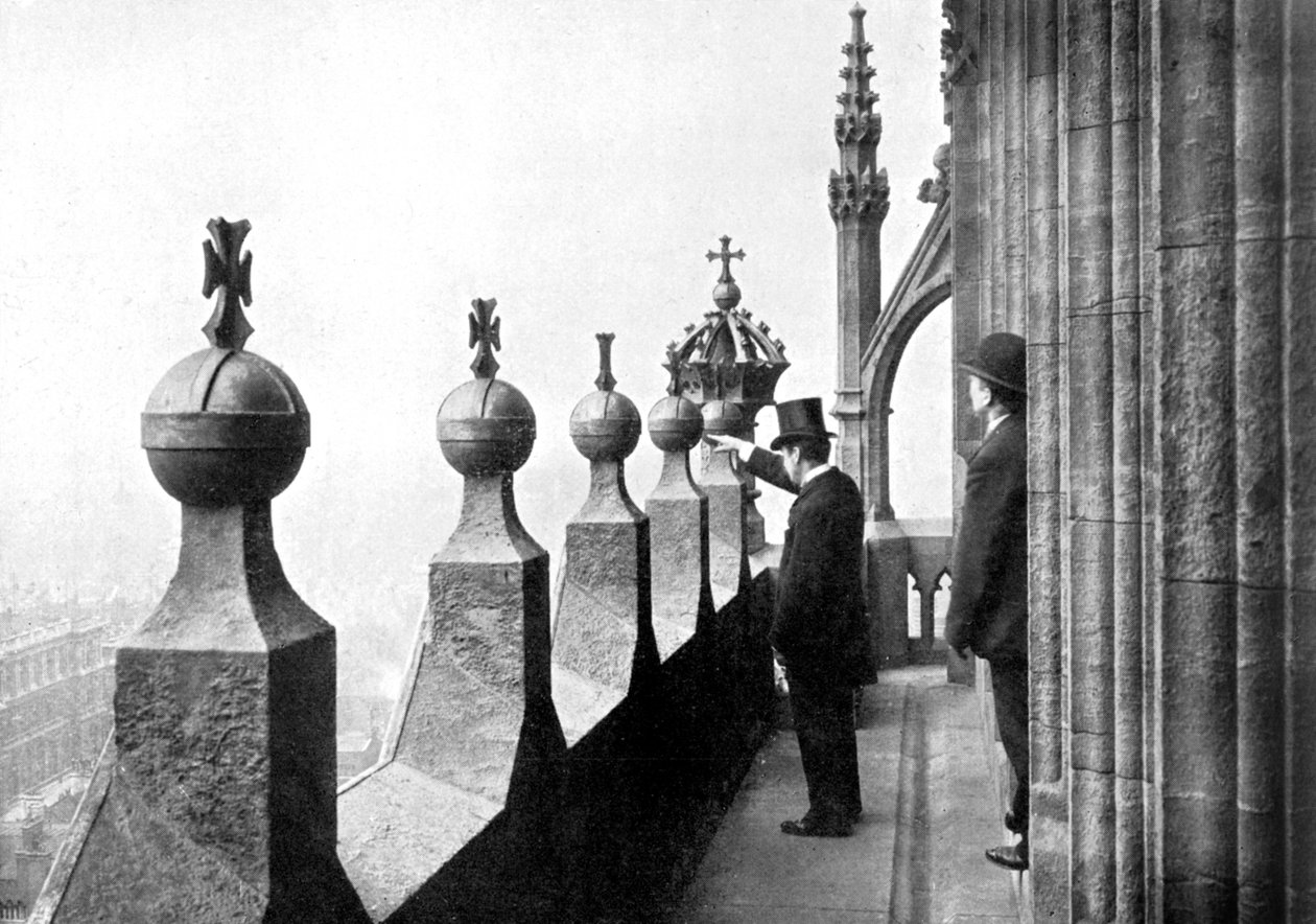 Galerie nad ciferníkem, Big Ben, Westminsterský palác, Londýn, c1905 od Unbekannt