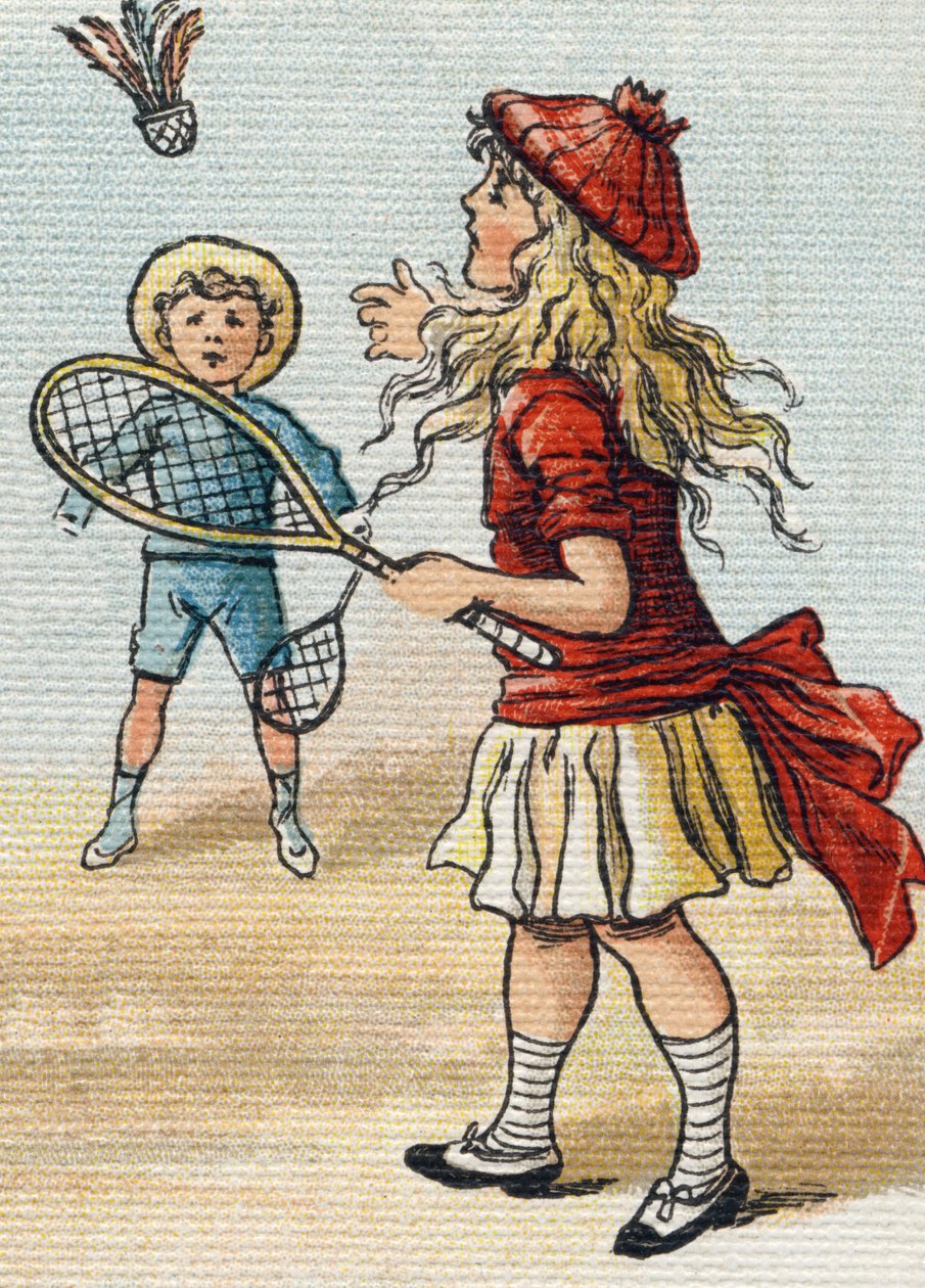 Hra kola. Rytina "Alphabet de ma petite fille". Bernardin-Bechet a Fils, knihkupci-nakladatelé, Paříž, kolem roku 1895. Nerozbitné album na plátně. Bibliotheque des Bebes. 12 stran. Album obsahující metodu čtení a názornou abecedu od Unbekannt