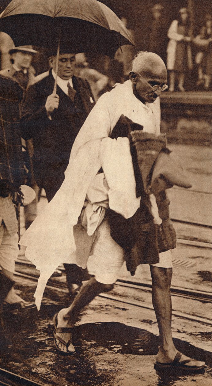 Gándhí v Londýně, 1930, 1938 od Unbekannt