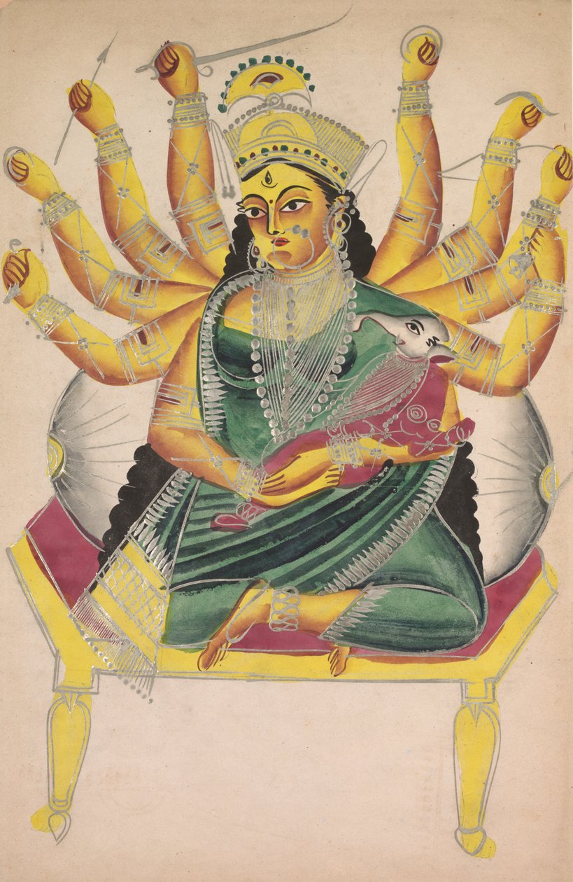 Ganesha-Janani Matka Ganesh, 1800s. od Unbekannt