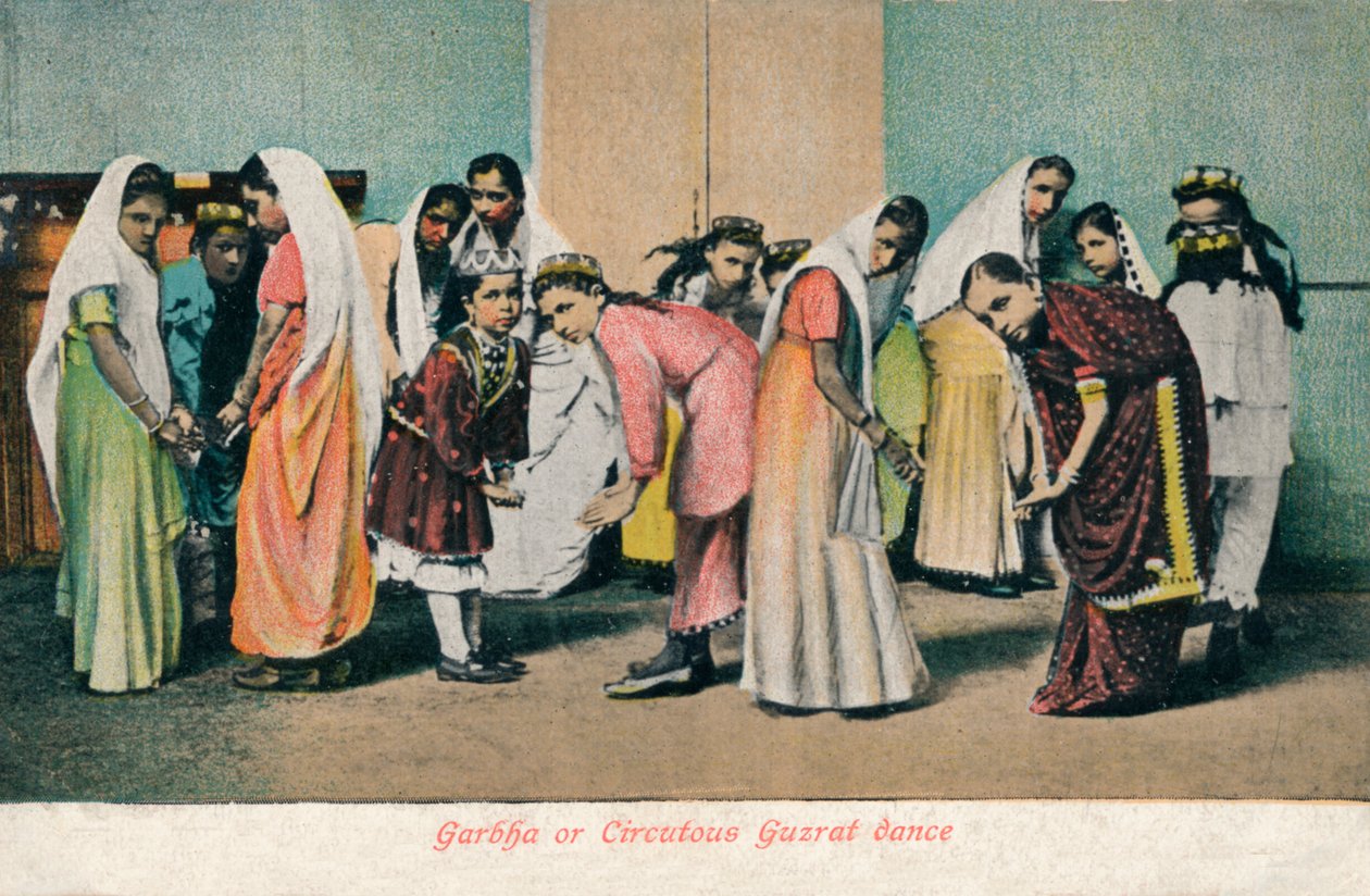 Tanec Garbha nebo Circutous Gurzat, c1910 od Unbekannt