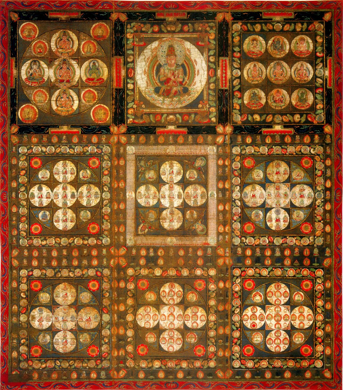 Garbhadhatu Mandala, 8. 9. století od Unbekannt