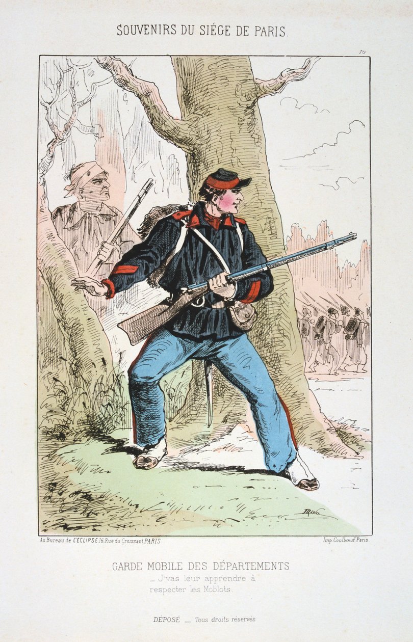 Mobilní stráž oddělení, obležení Paříže, 1870-1871 od Unbekannt