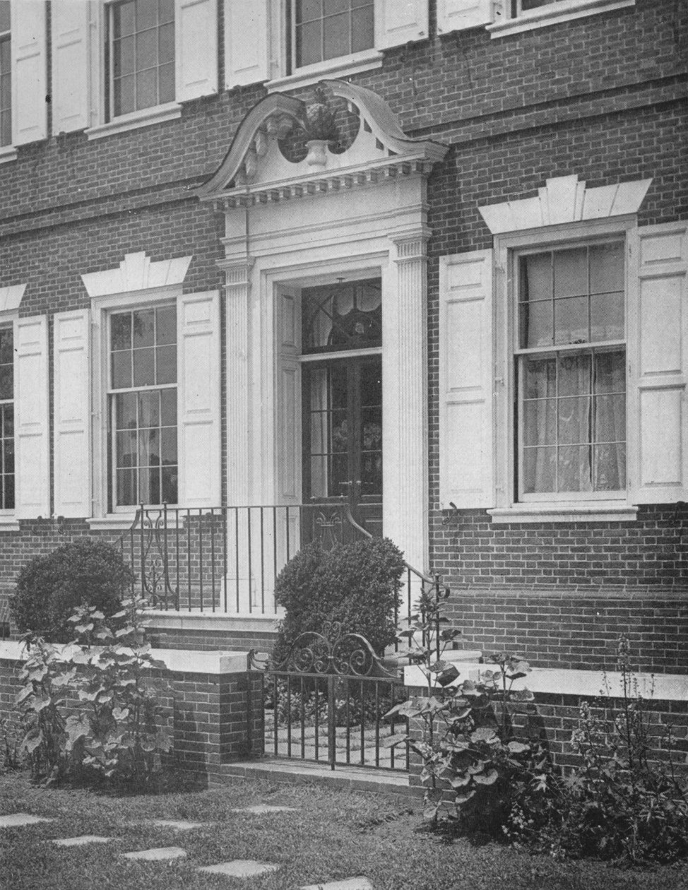 Vstup do zahrady do domu slečny Anne Morganové, New York City, 1924 od Unbekannt