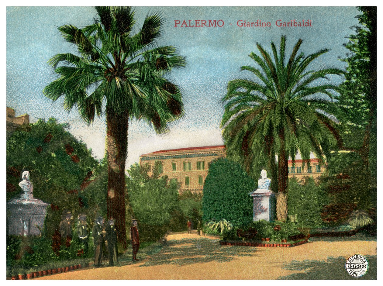 Garibaldi Garden, Palermo, Sicílie, Itálie, začátek 20. století od Unbekannt