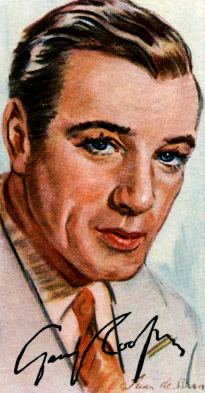 Gary Cooper, 1901-1961, americký filmový herec britského původu, 20. století od Unbekannt