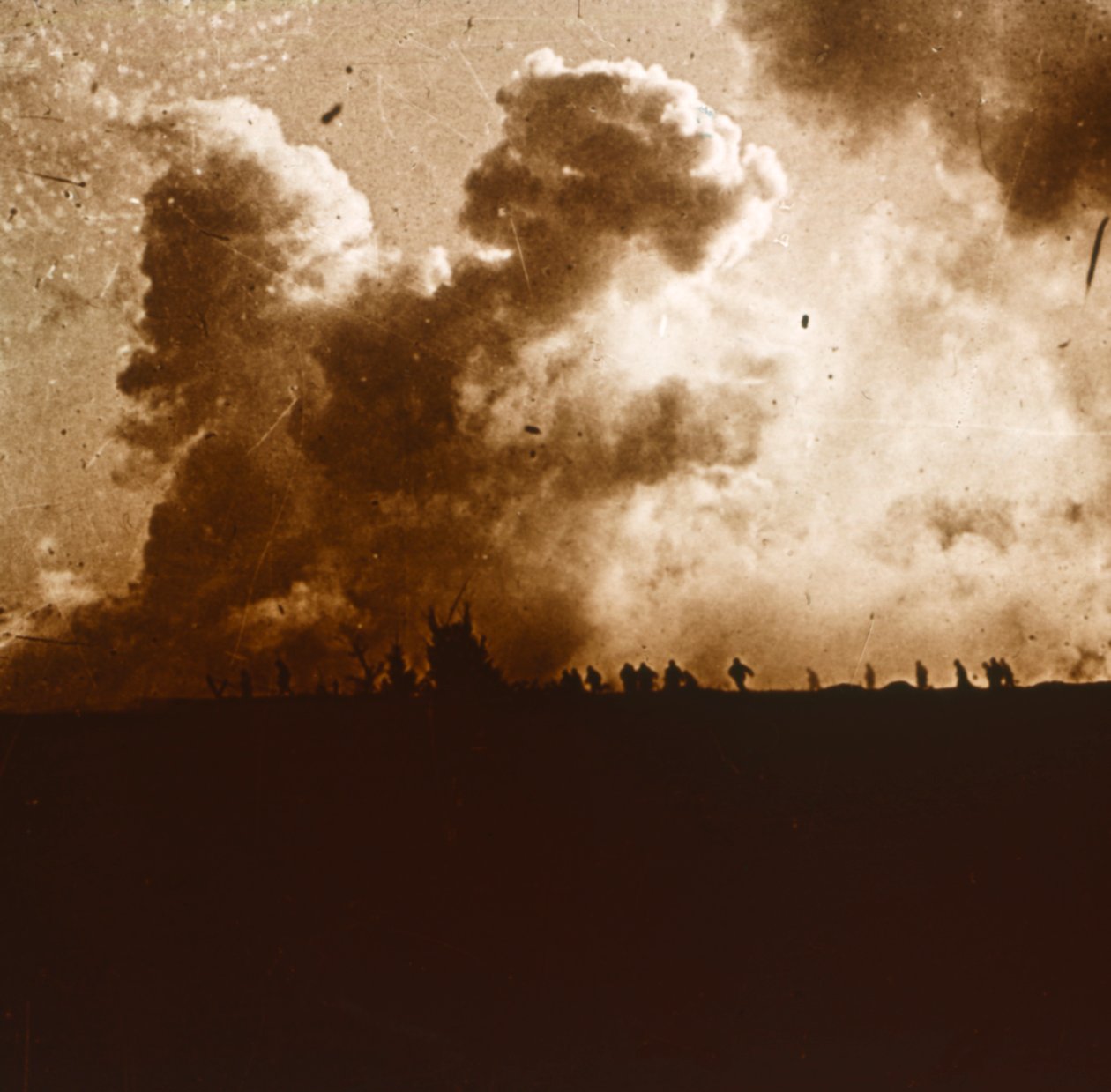 Plynový útok, Verdun, severní Francie, c1914-c1918 od Unbekannt