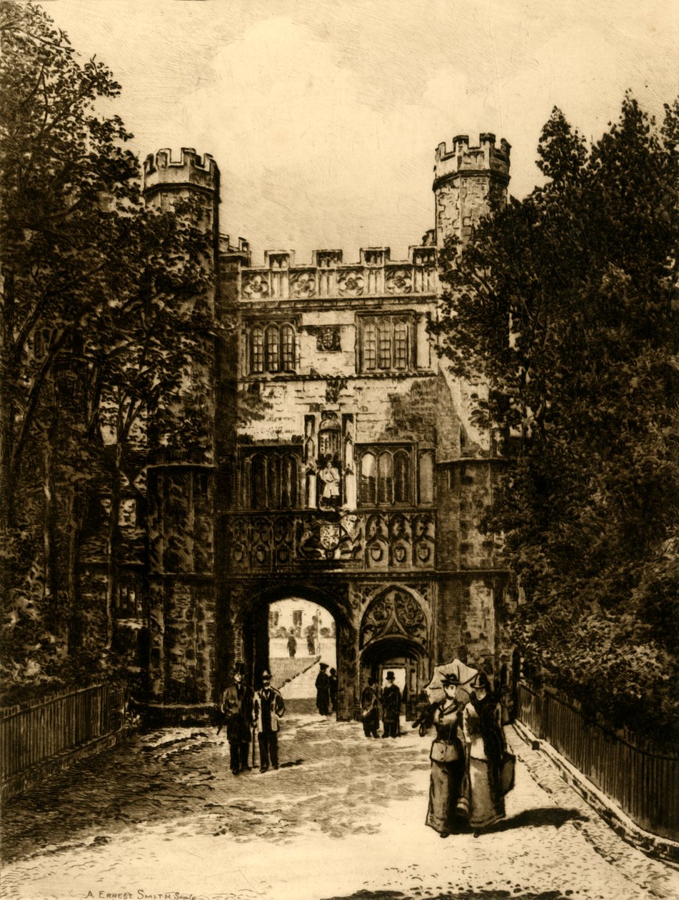 Brána Trinity College, Cambridge, 1898. od Unbekannt