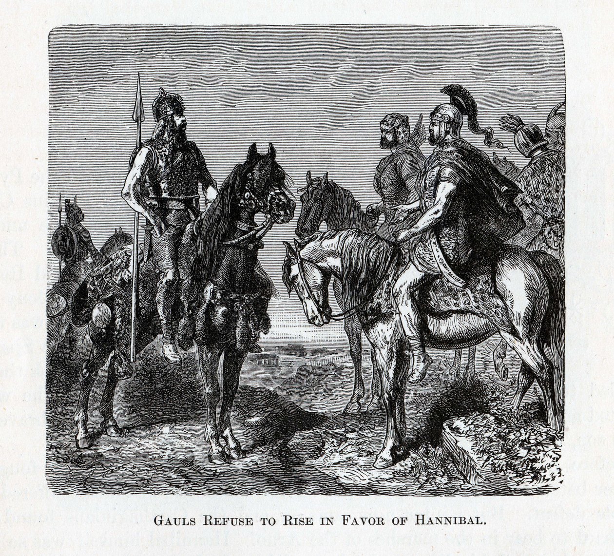 Galové odmítají povstat ve prospěch Hannibala, 1882 od Unbekannt