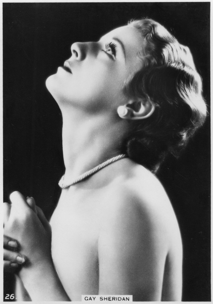 Gay Sheridan, americká filmová herečka, c1938 od Unbekannt