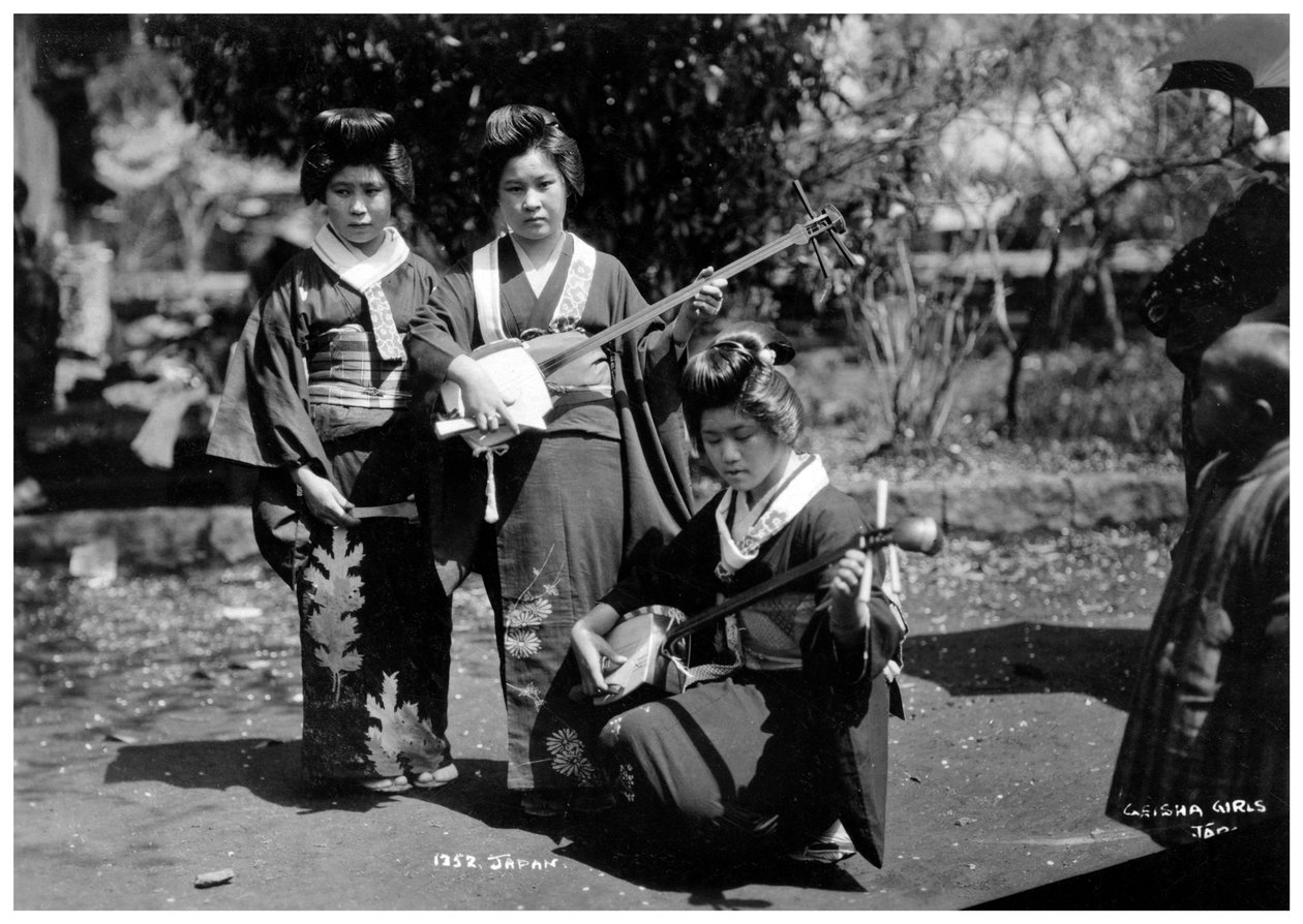 Gejša dívky, Japonsko, začátek 20. století od Unbekannt