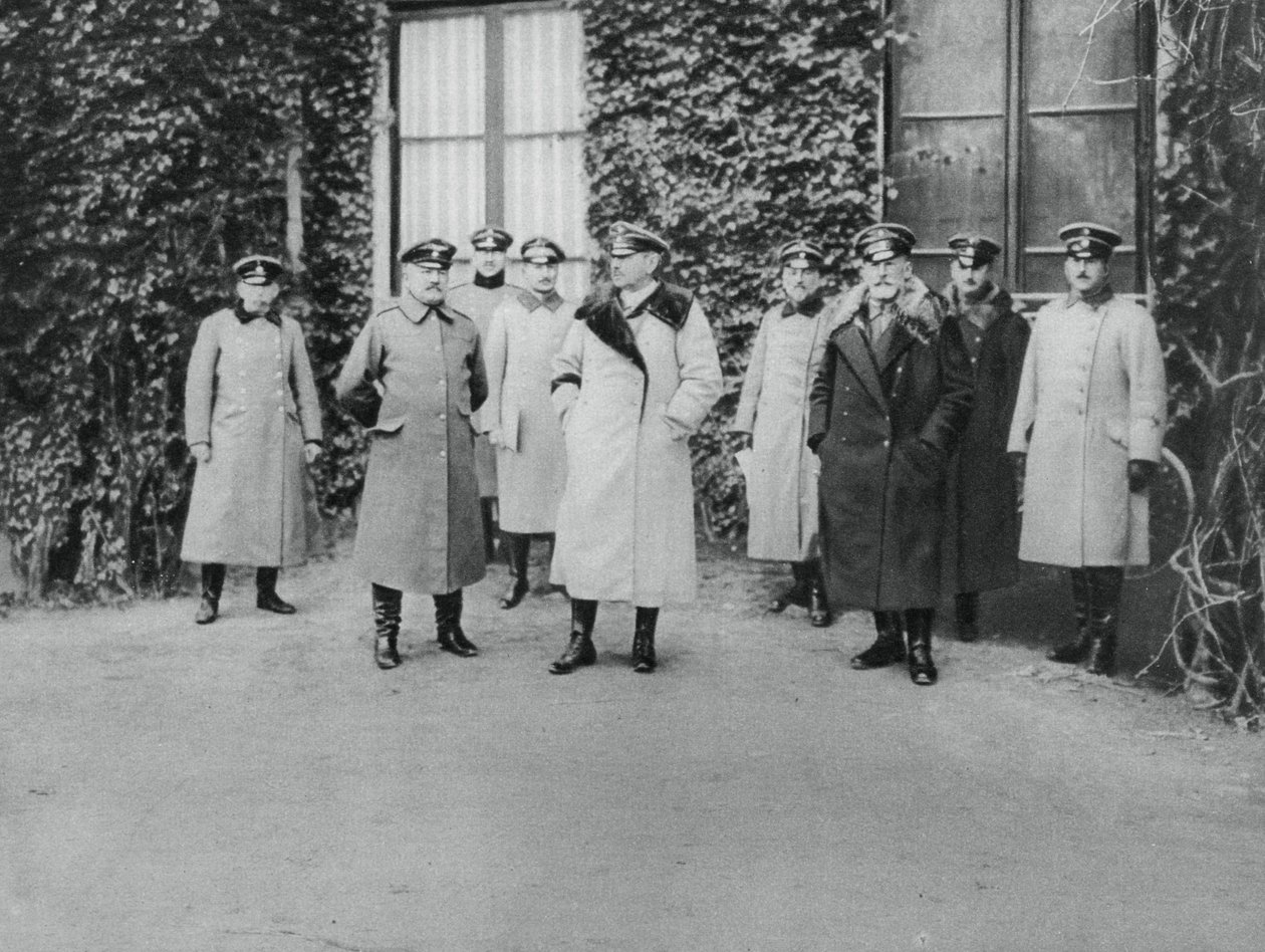 Generál Alexander von Kluck a další důstojníci, první světová válka, 1915 od Unbekannt