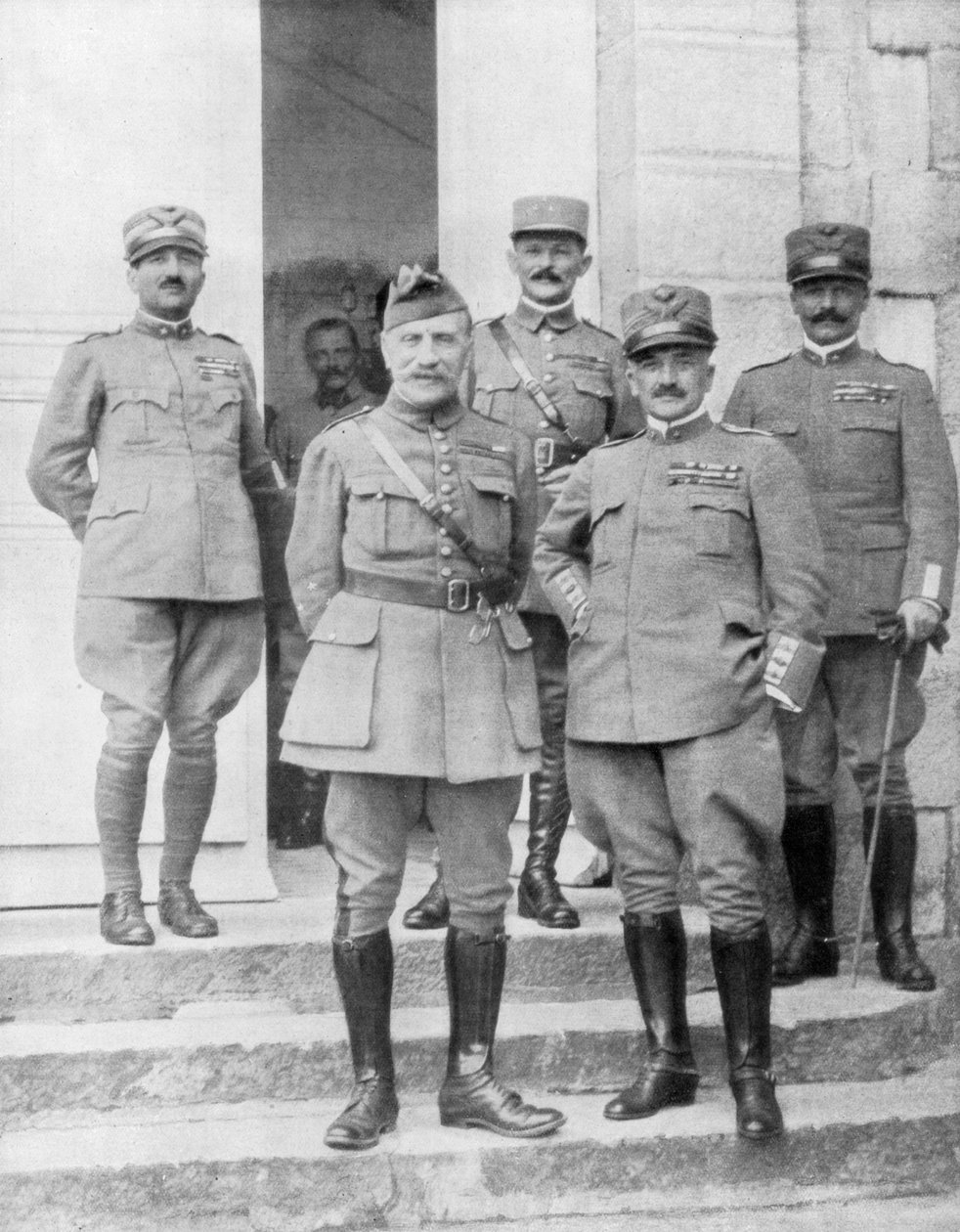 Setkání generála Diaze a generála Focha v italském velitelství, Itálie, 2. května 1918 od Unbekannt