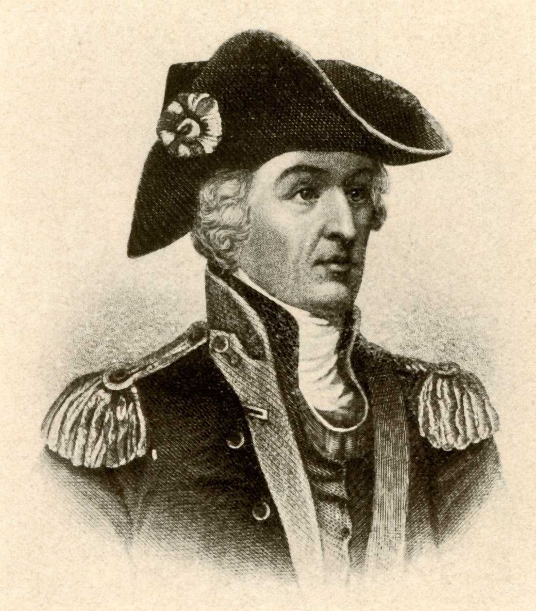 Generál Francis Marion, v kabátě s vysokým límcem a vestou, c1770, 1937. od Unbekannt