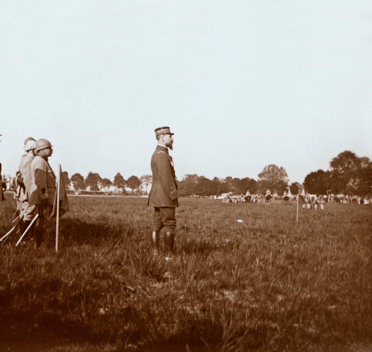 Generál Henri Gouraud, Chalons, Marne, severní Francie, c1914-c1918. od Unbekannt