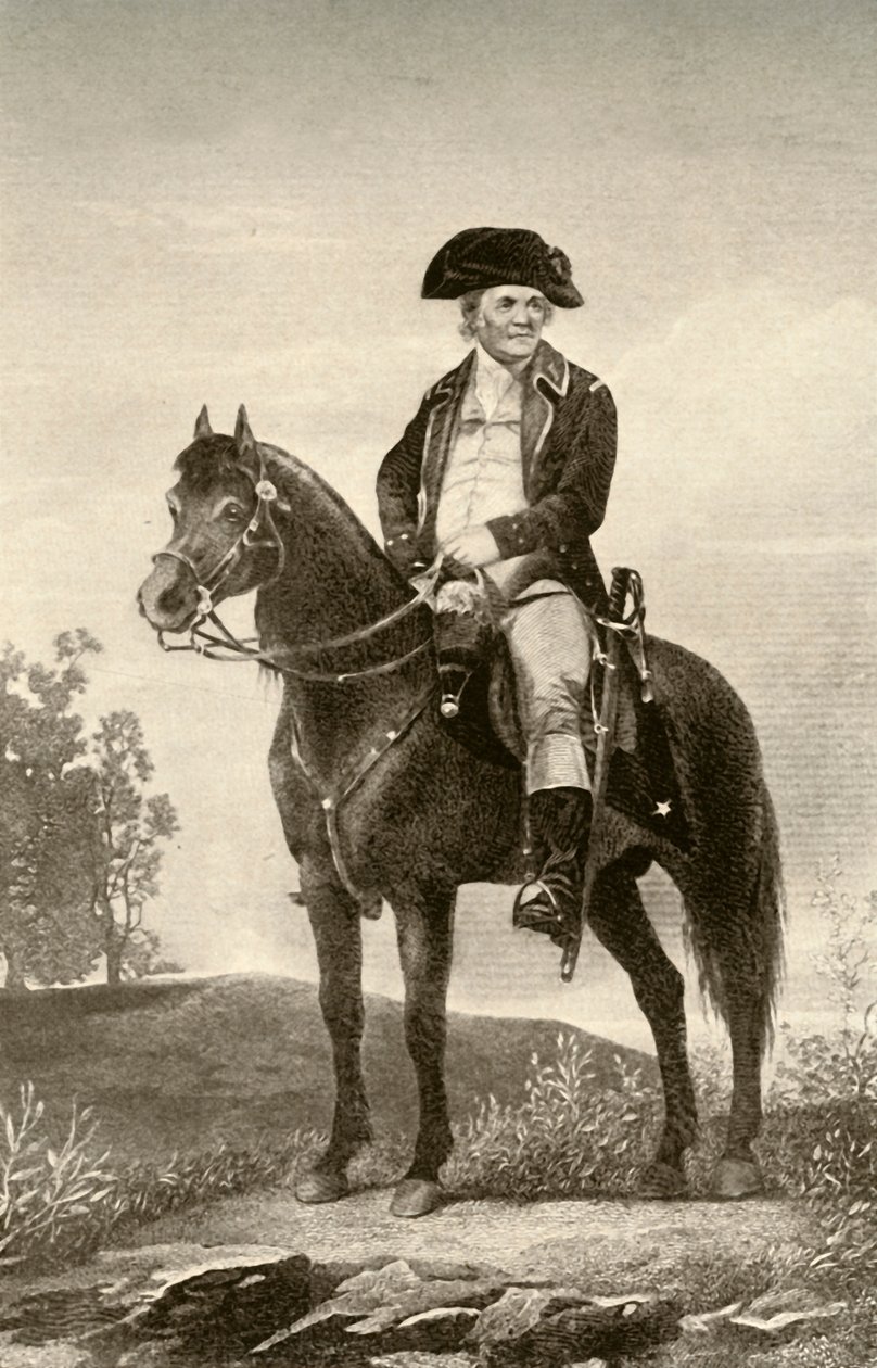 Generál Israel Putnam, ukazující uniformu kontinentálního vojáka, c1770, 1937. od Unbekannt