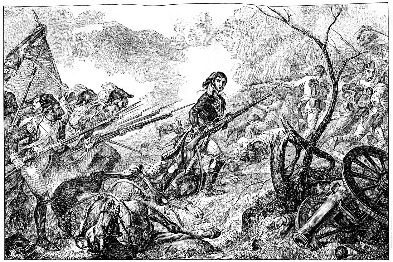 Generál Joubert v bitvě u Rivoli, 14. ledna 1797 1882-1884 od Unbekannt