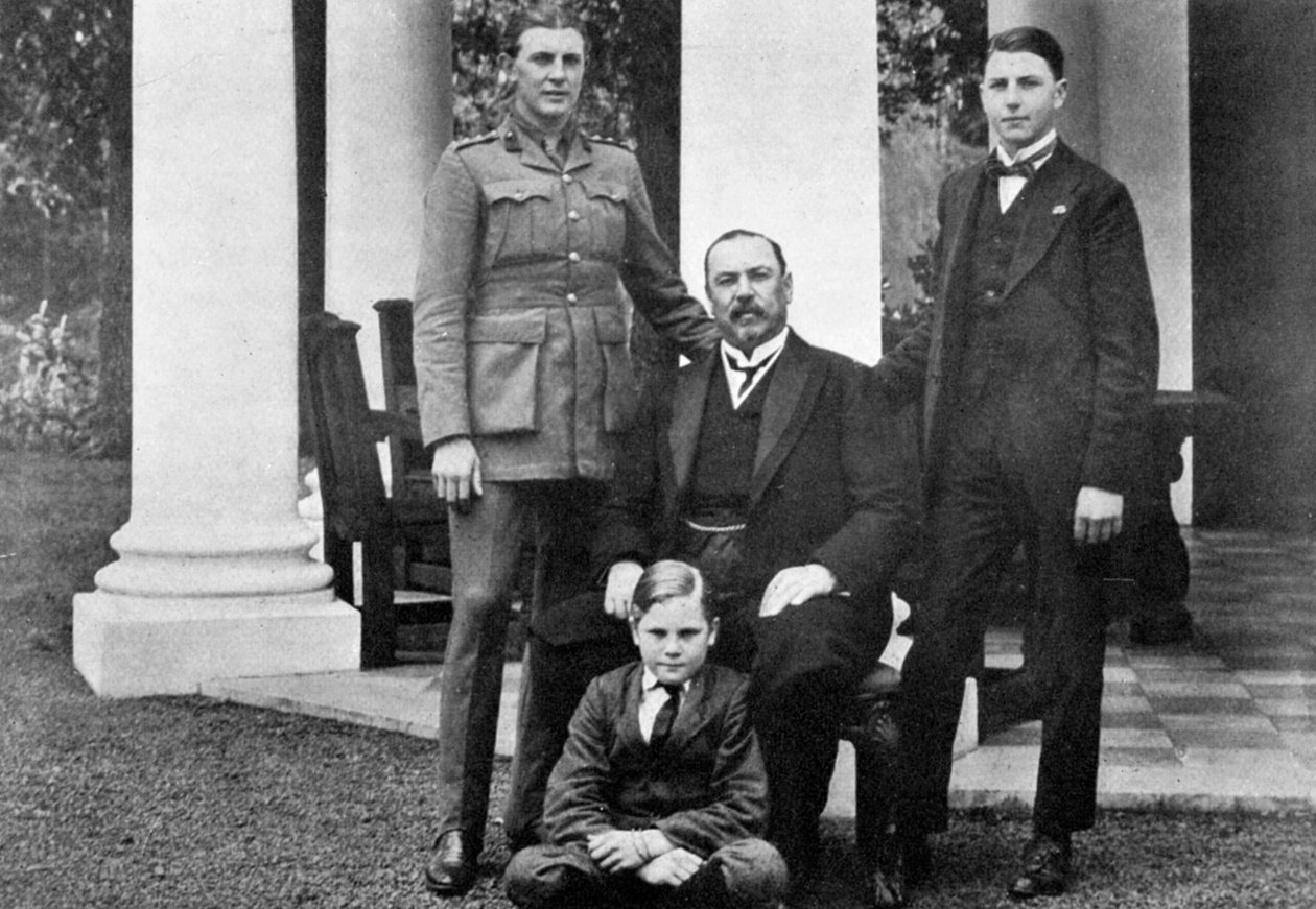Generál Louis Botha a jeho synové, c1918, c1920 od Unbekannt