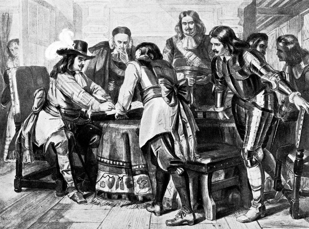 Generál Monck prohlašuje za svobodný parlament, 1660 c1905 od Unbekannt