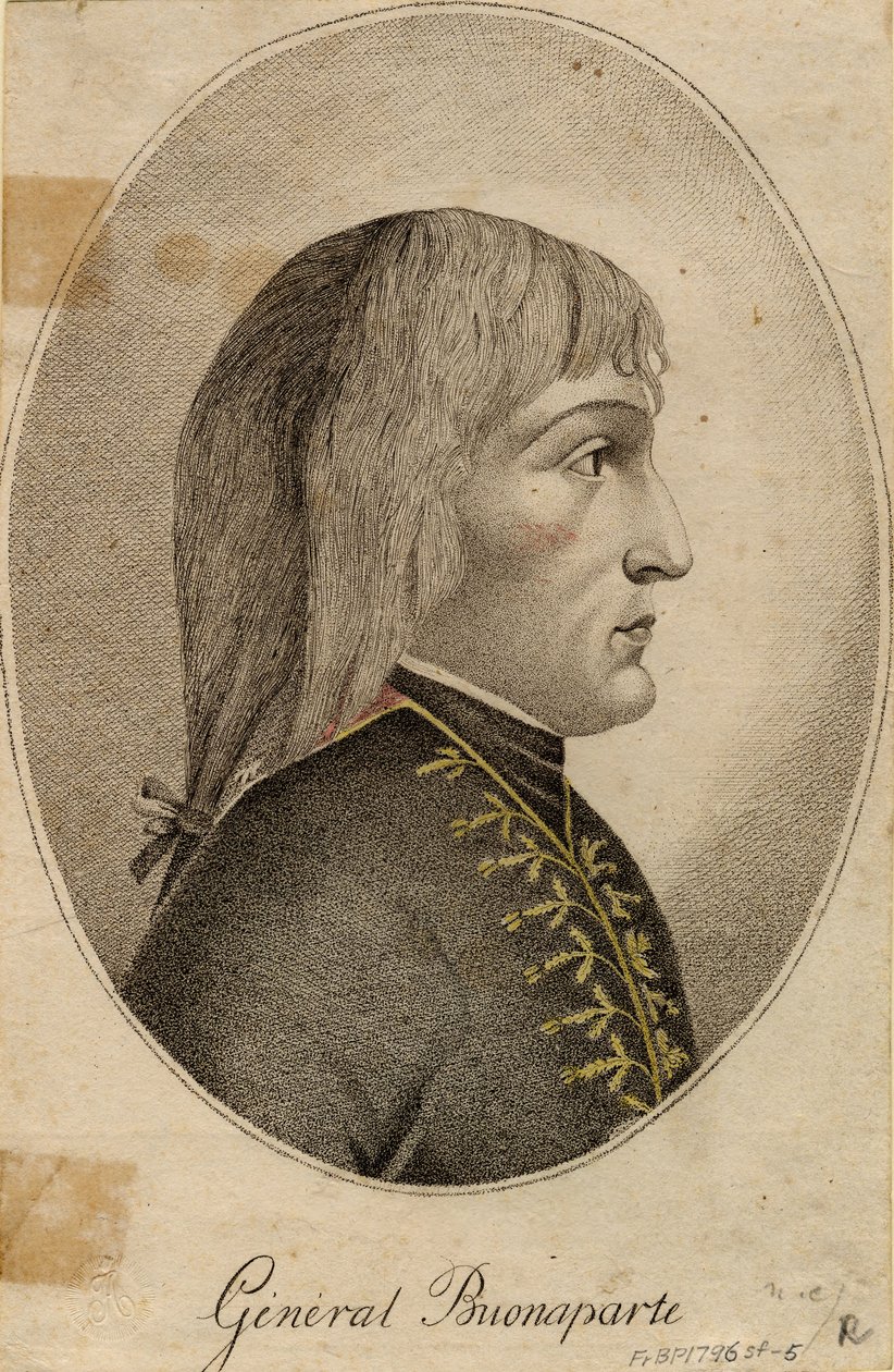 Generál Napoleon Bonaparte, 1796 od Unbekannt