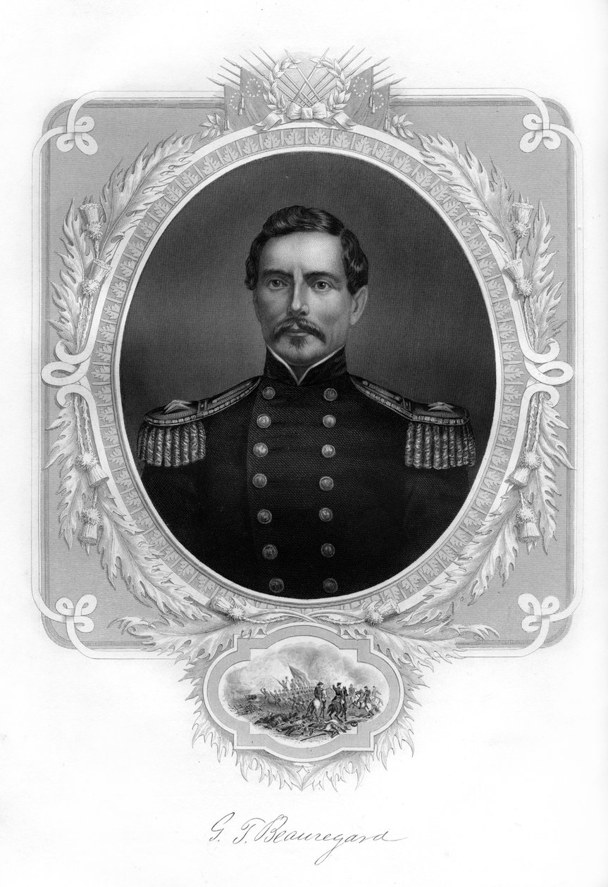 Generál PGT Beauregard, generál konfederační armády, 1862-1867 od Unbekannt