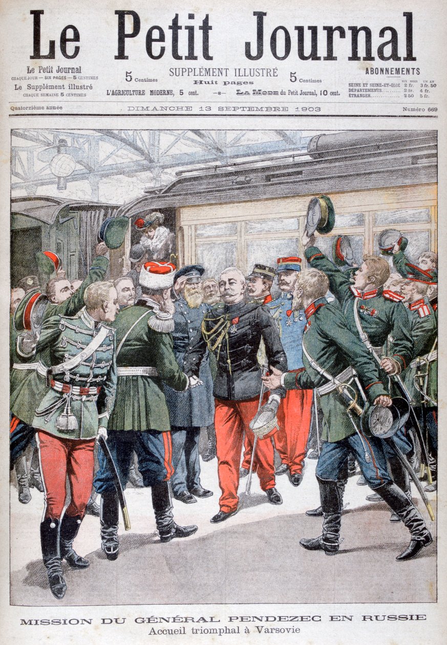 Diplomatická mise generála Pendezecsa v Rusku, 1903 od Unbekannt