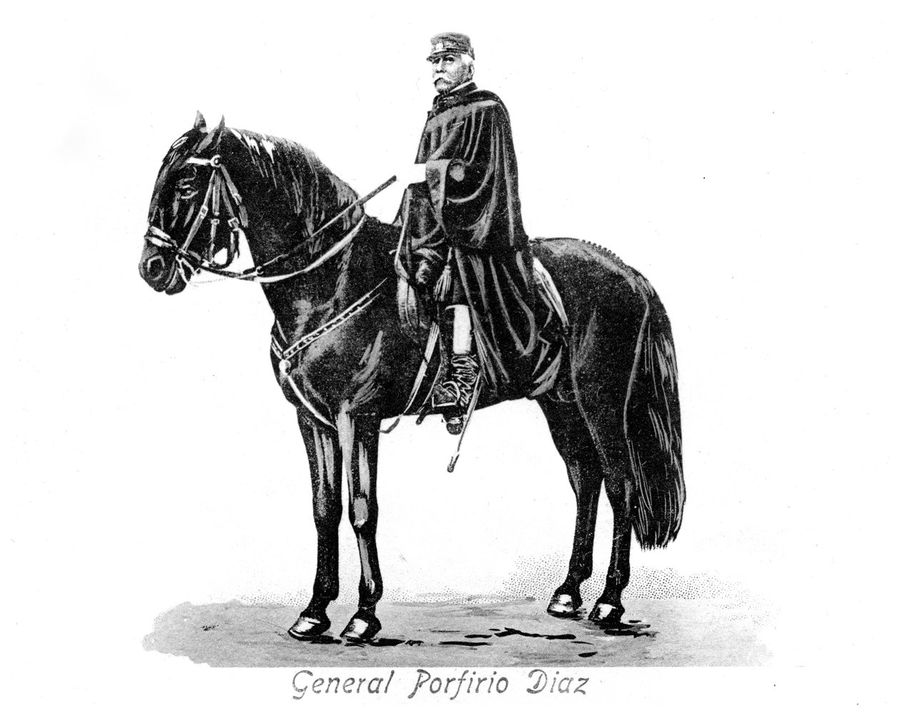 Generál Porfirio Diaz 1830-1915, prezident Mexika, 1900 od Unbekannt