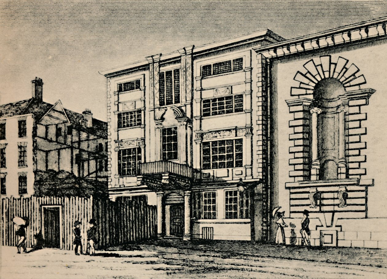 General Post Office, circa 1793 – Showing Buildings Adjoinging Lloyds Coffee House, 1928 od Unbekannt
