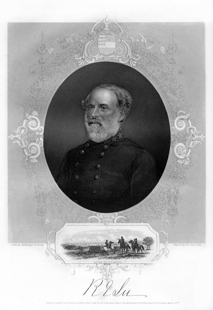 Generál Robert E Lee, generál Konfederace, 1862-1867 od Unbekannt