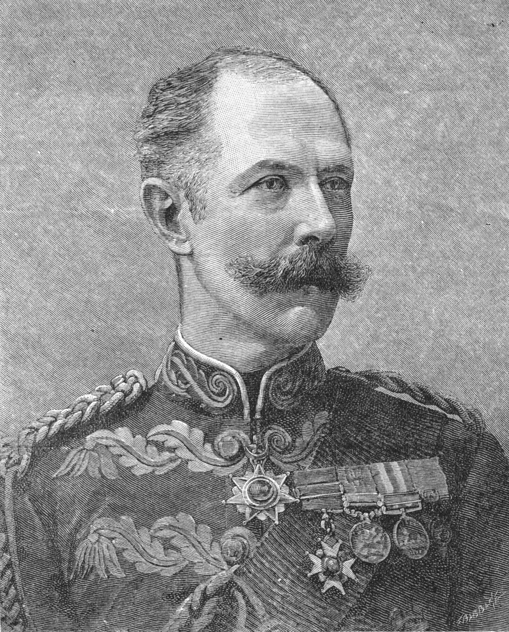 Generál Sir Herbert Stewart, c1881-85 od Unbekannt