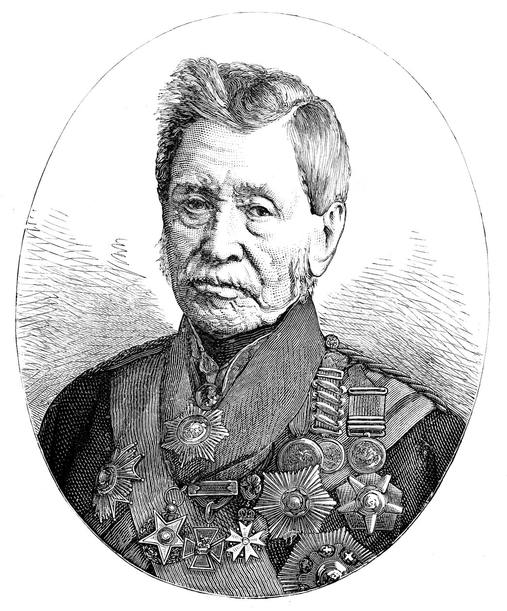 Generál Sir John Fox Burgoyne 1782-1871, britský voják od Unbekannt
