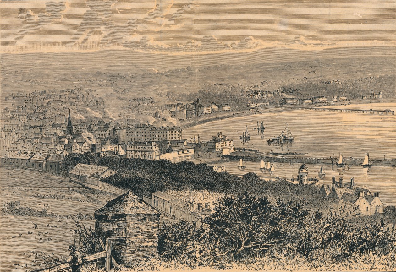 Celkový pohled na Douglas, 1880 od Unbekannt