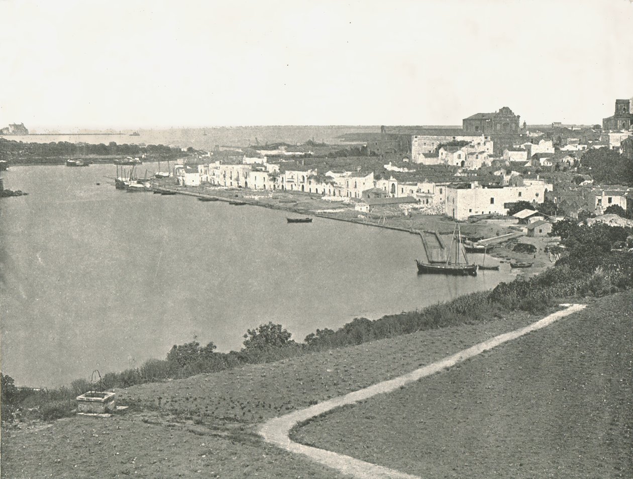 Celkový pohled, Brindisi, Itálie, 1895. od Unbekannt
