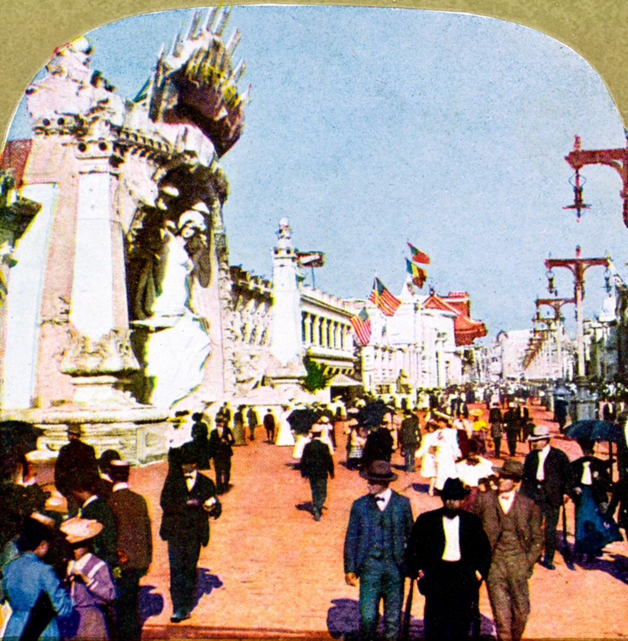 Celkový pohled na Pike na světové výstavě, St Louis, Missouri, USA, 1904 od Unbekannt