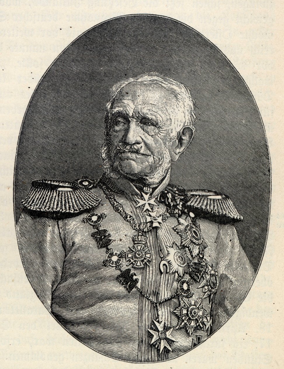 Polní maršál Friedrich Graf von Wrangel 1784-1877. od Unbekannt