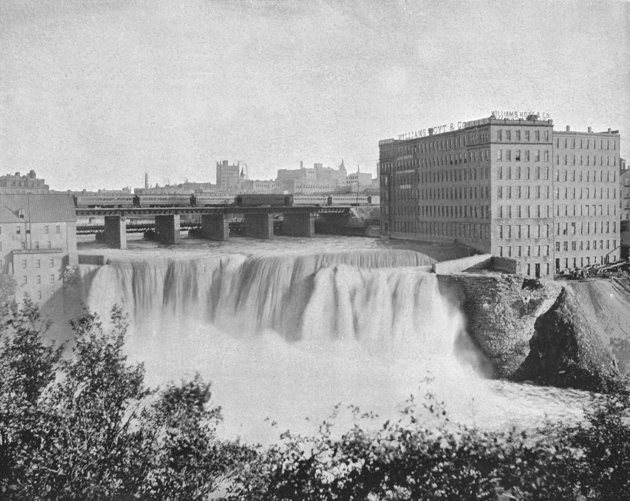 Genesee Falls, Rochester, stát New York, USA, c1900. od Unbekannt