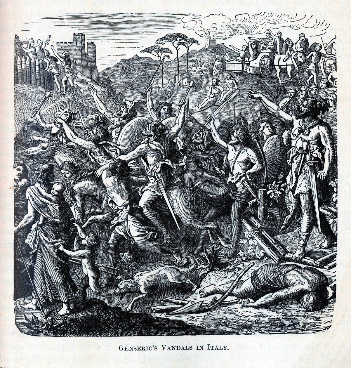 Genserics Vandals v Itálii, 1882 od Unbekannt