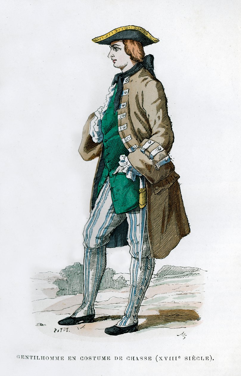 Pán v mysliveckém kroji, 18. století 1882-1884 od Unbekannt