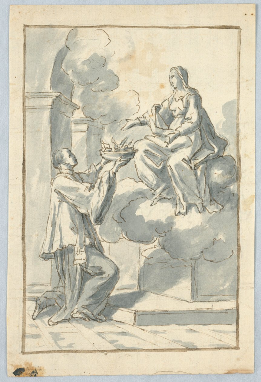 Genuflecting Priest, 17. – 19. Století od Unbekannt
