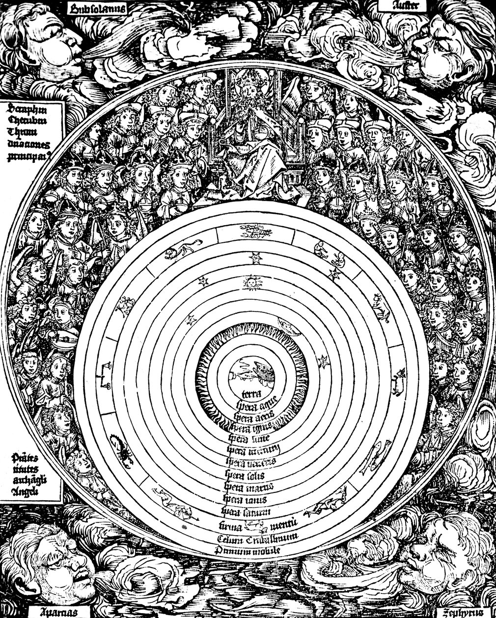 Geocentrický vesmír, 1493 od Unbekannt
