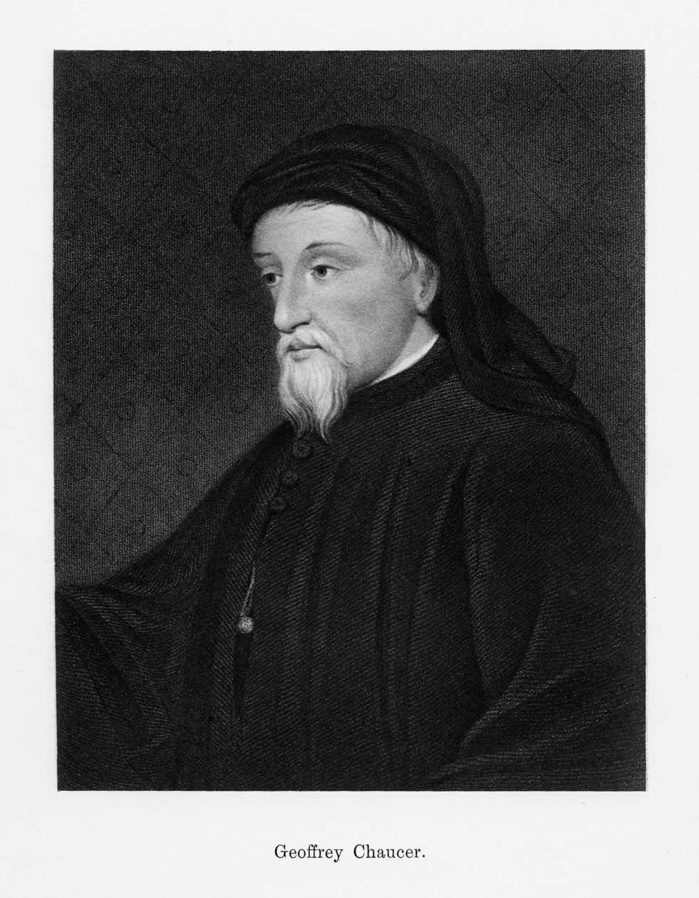 Geoffrey Chaucer , anglický spisovatel, básník, filozof, byrokrat a diplomat, 19. od Unbekannt
