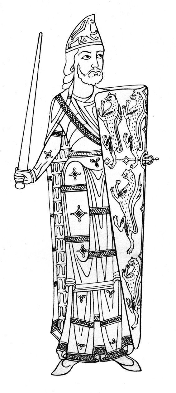Geoffrey V, hrabě z Anjou, c 1150-1155 1924 od Unbekannt