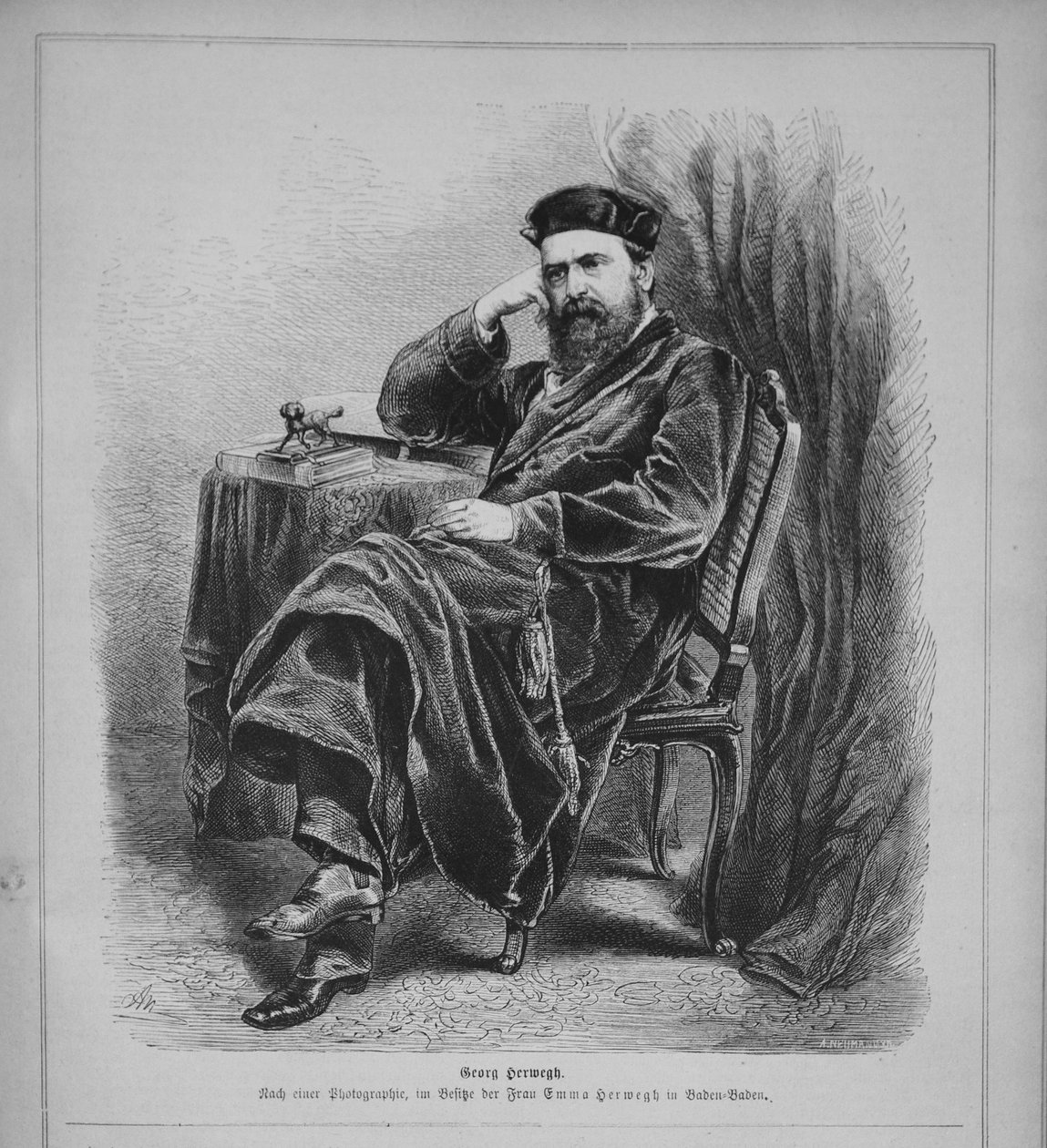 Georg Herwegh 1817-1875, 70. léta 19. století od Unbekannt