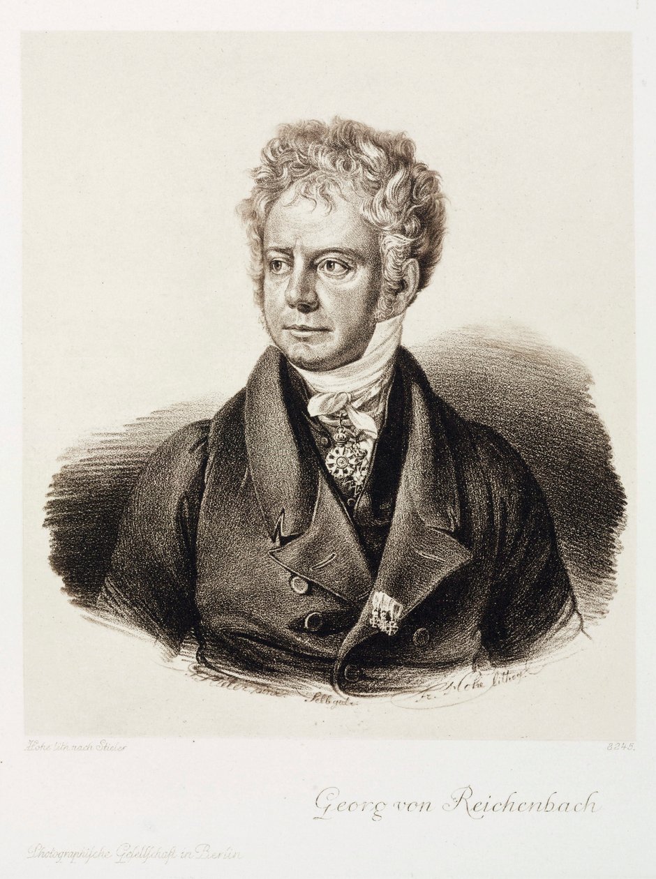 Georg von Reichenbach, německý inženýr a výrobce nástrojů, c 1820 od Unbekannt